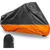 Marsrut Telo coprimoto XXXL impermeabile per Harley per Ultra Classic Davidson, grande per Street Glide per Electra per Touring FLHTCU per Road King per GL per Honda per Goldwing Outdoor Weather (arancione