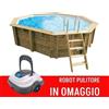 Piscina in legno 3,00 x 4,00 m ottagonale Azura 120 Ubbink