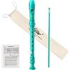 Eastar Flauto Dolce Soprano Celeste per Bambini, Diteggiatura Tedesca Do, Kit Pulizia e Accessori, ERS-21GSB, Uso Scolastico