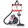 Fakir BL 240 Trend - Aspirapolvere cilindrico senza sacchetto, con filtro HEPA, cavo lungo e motore ad alte prestazioni, aspirapolvere silenzioso, antracite e rosso, 700 Watt