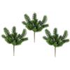 Flair Flower Ramo di abete artificiale, 27 cm, set di 3 rami decorativi, colore verde abete, accessorio decorativo, ghirlanda, corona dell'Avvento, gambo artificiale, fiori artificiali, conifere