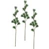 Flair Flower Ramo di larice artificiale, 65 cm, set da 3 pezzi, rami di abete, decorazione decorativa per corona dell'Avvento, ghirlanda, decorazione natalizia, rami artificiali, fiori artificiali
