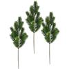 Flair Flower Ramo di abete artificiale, 48 cm, set di 3 rami decorativi, colore verde abete, corona dell'Avvento, decorazione natalizia, fiori artificiali, conifere