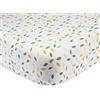Trois Kilos Sept - Lenzuolo con angoli elasticizzati per neonati, 100% cotone, con etichetta Oeko-Tex®, jersey estensibile, motivo foglie (Koala), 60 x 120 cm
