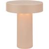 BRILONER - Lampada da tavolo senza fili, touch dimmer continuo, funzione memoria, ip44, cavo usb-c, batteria sostituibile, scrivania senza fili, da comodino ricaricabile, 16 x 20 cm, beige