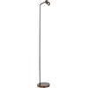 Eglo Lampada da terra Rigomagno, illuminazione soggiorno con spot orientabile, luce da terra in metallo bronzo spazzolato, sistema di luce da lettura con portalampada GU10, 151 cm