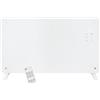 EMERIO GR-133080.1 - Termoconvettore in vetro, 76,5 x 47 cm, telecomando per riscaldamento elettrico a parete o da pavimento, display LED, termostato da 10 a 35 °C, timer da 24 ore, 2000 Watt, IP24