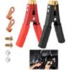 Kahaybeall 2 Pcs Pinze per Cavi Batteria, Pinza a Coccodrillo, Morsetti per Cavi di Avviamento Batteria da 1000A con Pinze Crocodile, Adatti per Auto, Barche, Pannelli Solari, Camper e Progetti Elettrici