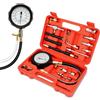 Wvoillty Kit Tester Pressione Carburante 0-140 PSI (10 Bar), Tester Pompa Benzina con Adattatore e Manometro, Strumento Diagnostico per Auto, Camion, Moto