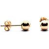 Arranview Jewellery Orecchini a perno in oro 9 carati, 4 mm, Oro giallo, Nessuna pietra preziosa