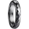 083BASE Anelli da Donna/Uomo Argento 2mm Larghezza Forma Cupola e Design Comfort Fit Stein Unisex Anelli in Tungsteno per, 52（16.6）