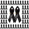 CRAFFANCY 100 Spille Nere per Nastro commemorativo in Forever in Our Hearts per funerali e lutto
