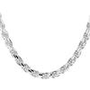 Tuscany Silver Collana da Donna in Argento Sterling con Catena Rope Solida da 4 mm a Taglio Diamante da 51 cm/20 Pollici