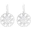 Silverly Orecchini a Disco in Filigrana con Grandi Fiori in Argento 925 per Donna | Orecchini Pendenti Rotondi con Motivo Floreale Traforato | Gioielli Boho in Stile Vintage