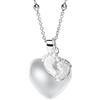 MAMIJUX Chiama Angeli Piedini Mamma Idea Regalo Gravidanza Collana Donna Richiamo degli Angeli Catenina Acciaio