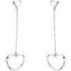 SOFIA MILANI - Orecchini da Donna in Argento 925 - Orecchino Pendente a Cuore - E0529