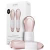 GESKE SmartAppGuided™ Cool & Warm Duo Eye Massager | 7 in 1 | Doppio massaggiatore salva-tempo | Occhi e viso | Raffredda e riscalda senza batteria | Rassoda, rilassa e sgonfia la pelle