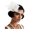 BABEYOND Fascia per capelli da donna in stile anni '20 anni '20, stile Charleston, accessorio per carnevale, colore: bianco