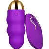 Future of your pleasure Sensual FOPS Vibratore Uovo Telecomandato per Donne 8,5x3 cm Viola in Silicone - Massaggiatore Intimo con 20 Vibrazioni Ricaricabile USB Impermeabile per Coppie e Viaggi M17-7