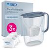 BRITA 1058103 CARAFFA FILTRANTE ESSENTIAL STONEBLUE + 3 FILTRI