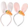 EHDWXVZM 2 Pezzi di Conigli Fascia per Capelli in Bicicletta, Orecchie di Coniglio, Abito di Coniglio, Orecchie di Animali per Bambini, Regali per Feste di Coniglio, Abiti di Coniglio.