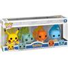 Funko POP! Games: Pokemon - Starters - 4 Pack - Pikachu - Squirtle - Charmander - Bulbasaur- Figura in Vinile da Collezione - Idea Regalo - Merchandising Ufficiale - Video Games Fans