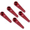 YijiaLink 5 pz Alluminio 25T Servo Horn 37mm M2.5 Thread Metallo 25 Denti Estensione Braccio Sterzo Compatibile con Futaba Savox Power HD HSP Servos RC Auto Truck