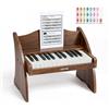 VEVOR Tastiera per Pianoforte per Bambini in Legno a 25 Tasti, Mini Strumento Musicale Giocattolo Educativo con Suono Realistico, Doppia Alimentazione, Volume Regolabile per Bambini Piccoli
