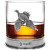 English Pewter Company Sheffield, Englan English Pewter Company Bicchiere da whisky con base in peltro e motivo di fagiano [PHS104]