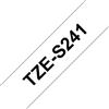 Brother tze-s241 nastro per etichettatrice nero su bianco