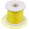 Craftdady - Rotolo di filo di poliestere cerato, 77,7 metri/rotolo, 1 mm, per tessere con perline a disco, perline, nodi cinesi, macramè, creazione di bracciali e gioielli, colore: giallo