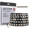 BTF-LIGHTING RGBCCT 5 Colori in 1 Striscia LED 5050SMD DC24V 5M 96LEDs/m 480LEDs RGB+Bianco Caldo+Bianco Freddo Nero PCB IP30 Non Impermeabile per Decorazione Interna (Solo striscia)