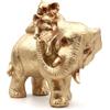 Irayin Statua elefante con polpacci, regalo dorato per mamma, decorazione casa