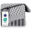 Blumtal Set Strofinacci Cucina Cotone - Canovacci Cucina Cotone 100% - Stracci Cucina Elevata Assorbenza - Certificati Oeko-Tex - Asciugamani Cucina - 50x70cm - 10 Pezzi - Nero