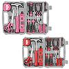 Hi-Spec Cassetta Attrezzi Rosa e Hi-Spec Cassetta Attrezzi Rosso
