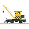 LGB - 40043 Carrello Gru - Gru Girevole con Gancio - Accessori di Ricarica Funzionali - Modello Dettagliato - Adatto per Esterni - a Partire dai 15 Anni - Traccia G - Scala 1:22,5