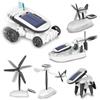 JAMARA 400185 Solar Kit 6 in 1 Regali dai 10 anni in su, per bambini, robot giocattolo, tecnica di gioco solare, 6 possibili modelli, guida, nuoto, rotazione, energia solare