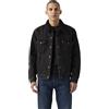 Levi's Corduroy Sherpa Lined Trucker Jacket (Regular & Big & Tall Sizes) Giacca di Jeans, Navy, Small Uomo