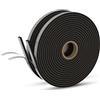 CRINSTON Guarnizione Finestra Autoadesiva, Schiuma Nastro Paraspifferi Porta | 25x3 mm - 2 Rouleaux de 4M - TOTAL 8M | Alta Densità Neoprene Adesivo Isolamento Nastro Sigillante per Anti Freddo e Rumore.
