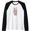 Pig Pajama Fantastico costume da maialino in pigiama per gli amanti dei maiali e degli indumenti da notte Maglia con Maniche Raglan