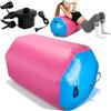 Nastopee Air Roll, 90 * 70 cm Rullo ad Aria Gonfiabile Rotondo, Air Roll Gonfiabile con Pompa Elettrica, Air Barrel Gymnastics Roller per Allenamento Fitness Yoga Backflip