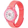Brecjon Orologio da polso per bambini, con lancette luminose, quadrante Sunray, cinturino in , rosa, viola, turchese, 3301-rosa