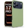 N NEWTOP Cover Compatibile per Apple iPhone 17 PRO, Custodia TPU SOFT Gel Silicone Ultra Sottile Flessibile Case Posteriore Protezione Fotocamera Anti Urto Guscio Scocca Colorato (Verde)
