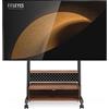 FITUEYES Supporto TV da Pavimento per 40-85 pollici, Carrello Porta TV con Ruote & Ripiani in legno Regolabili, Porta TV da Terra Mobile Max VESA 600x400mm Portata 60kg