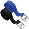 CALLYSONIC 2 pezzi di cinghie di fissaggio, cinghie di tensione corte con cricchetto, cinghia di tensione nera 1 m x 2 cm e blu 1 m x 2,5 cm, Adatta per legare furgoni, moto, palco, festival, eventi e camion