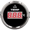 Dioche Barca Yacht Serie 52Mm 0‑120℃ Indicatore Temperatura Acqua Digitale Temp Meter Ip67 Impermeabile Retroilluminato Rosso per Auto Camion Barca