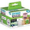 DYMO LW - Etichette industriali durevoli per etichettatrici LabelWriter, Colore Bianco, 25 x 89 mm, 2 Rotoli da 350 Pezzi