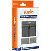 Jupio Pacchetto valore Jupio: 2 batterie OM SYSTEM PS-BLS5 / PS-BLS50 1210mAh + caricabatterie doppio USB