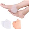 QOMJUFA 2 Talloniere doppie in silicone, protezione per tallone in silicone, supporto per tallone antidolorifico, talloniere in gel