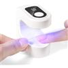 SAVILAND Mini Lampada U V LED Unghie Lampada U V Flash Cure 10S per Unghie in Gel Durata Prolungata Luce U V per Unghie Display LED 2 Timer Lampada Unghie Piccola per Asciuga Unghie Salone di Casa